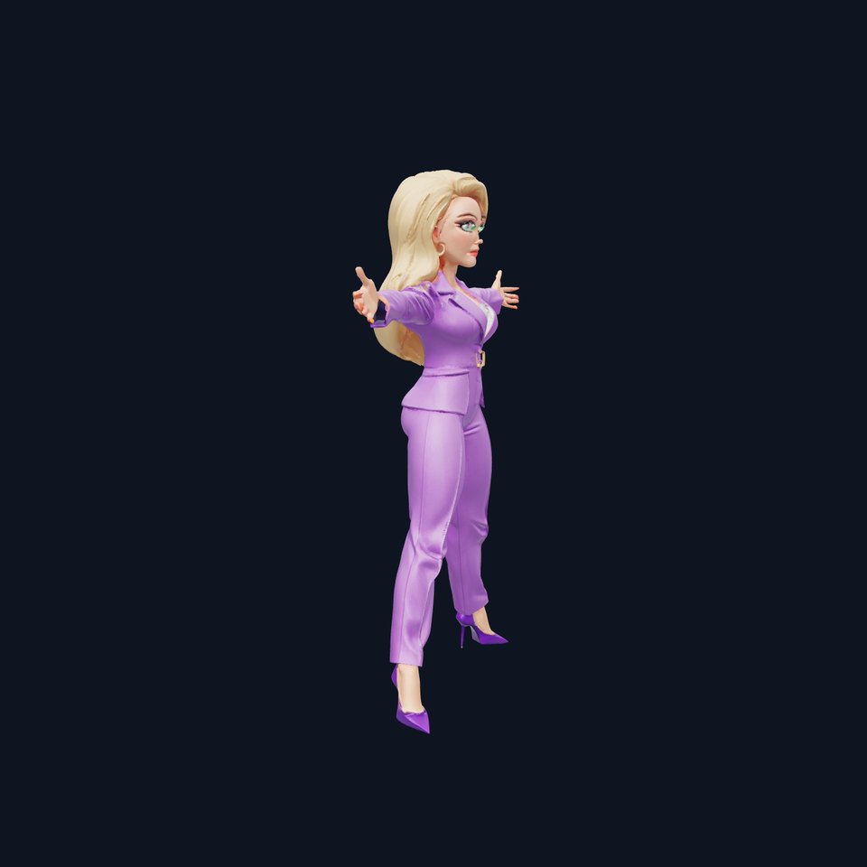 Lavender Businesswoman model pack